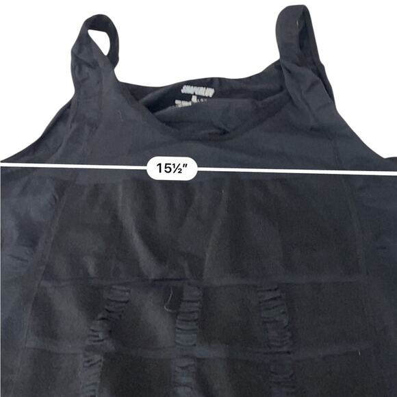 SHAPERLUV Men’s sculpting Black Sleeveless tank Top size XL - Picture 5 of 9